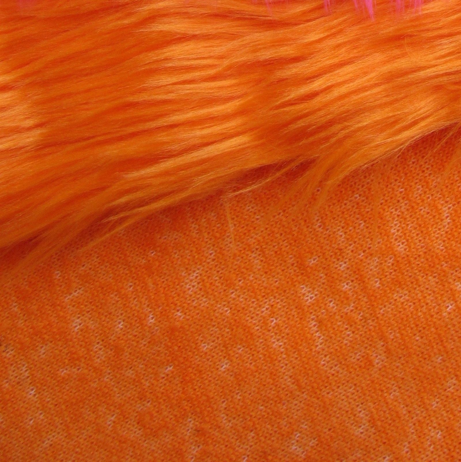 ' Fantango ' - Vibrant Orange  - faux fur fabric - furaddiction