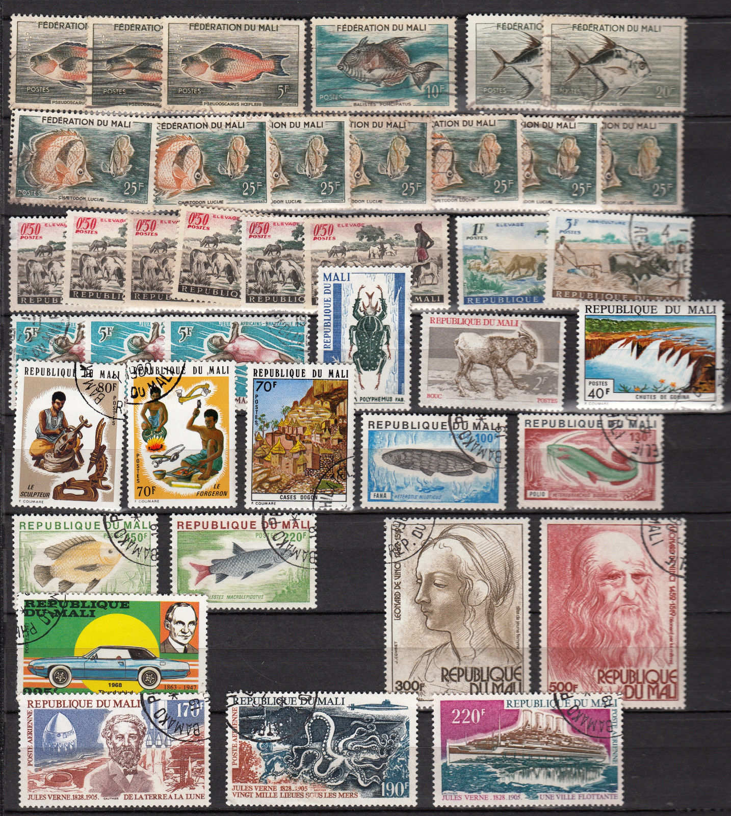 MALI 1959 1975 AIR good lot 51 stamps  french africa