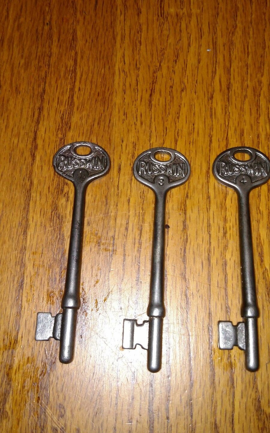 VINTAGE RUSSWIN SKELETON KEYS 3