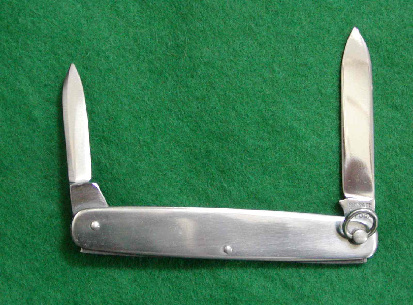 Vintage Schrade Walden NY USA, Twist Ring 2 Blade Folding Pocket Knife