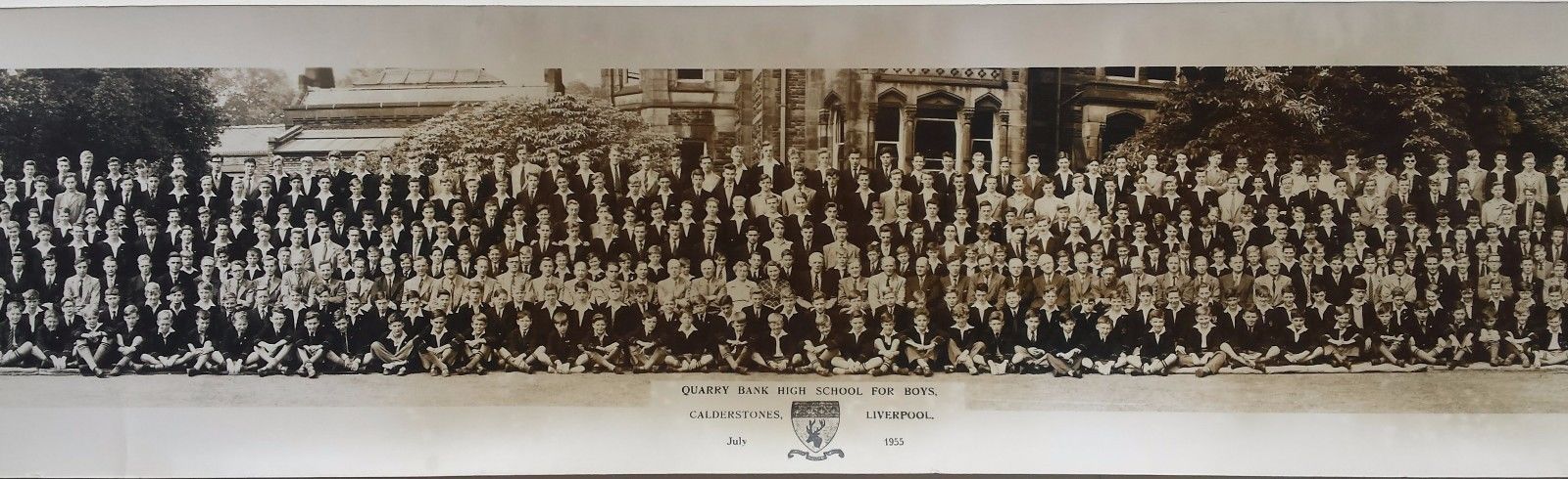 1955 JOHN LENNON original Quarry Bank High School photo - The Beatles RARE