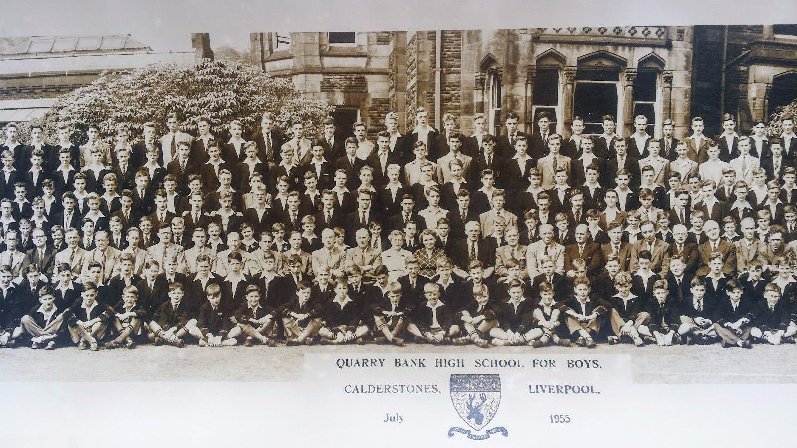 1955 JOHN LENNON original Quarry Bank High School photo - The Beatles RARE