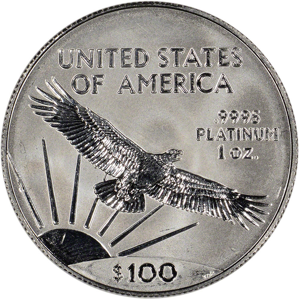 American Platinum Eagle (1 oz) $100 - BU - Random Date