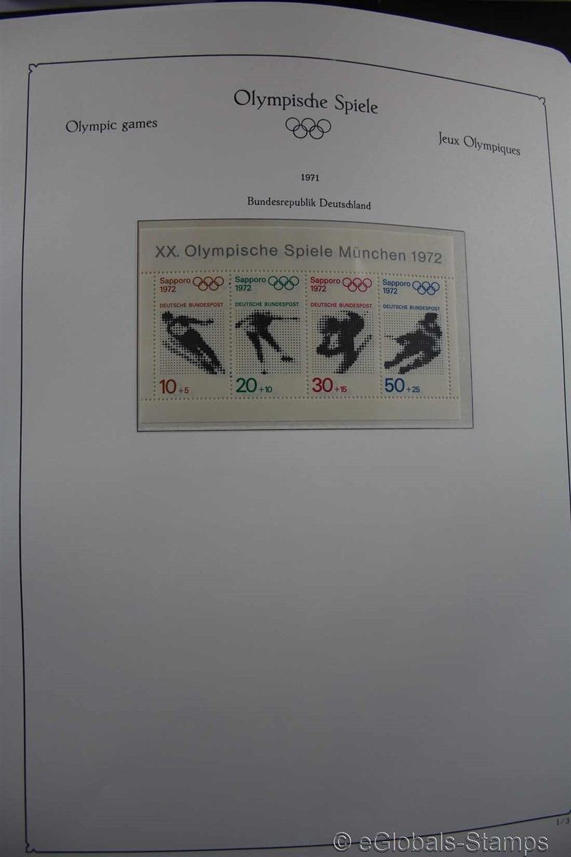 OLYMPICS 1972 ** MNH Sports Topical Stamp Collection Luxus Kabe Pages