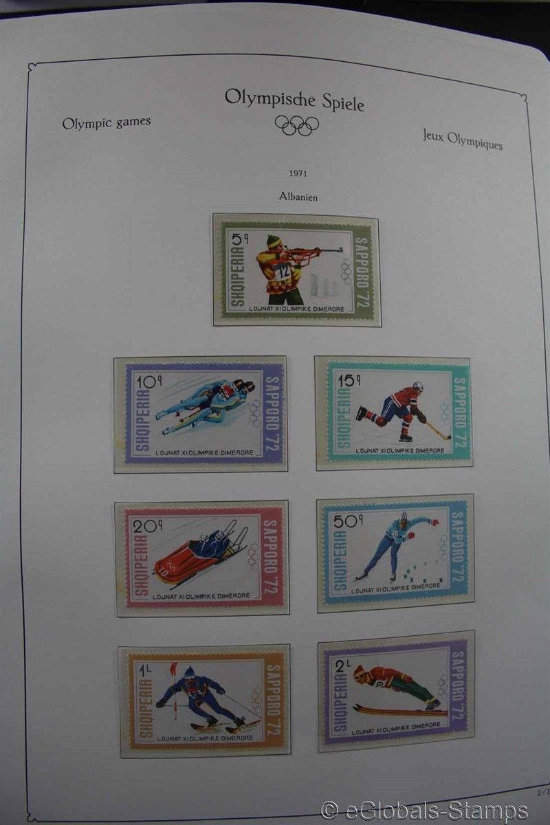 OLYMPICS 1972 ** MNH Sports Topical Stamp Collection Luxus Kabe Pages