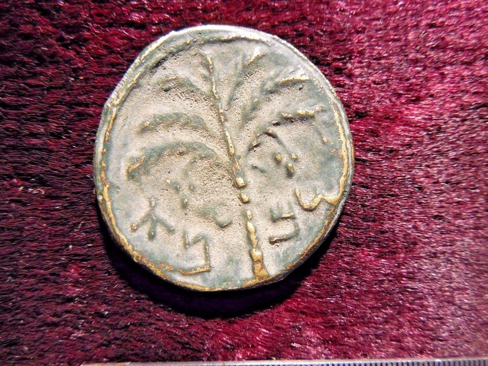 Antique Authentic Bar Kochba Bronze Coin