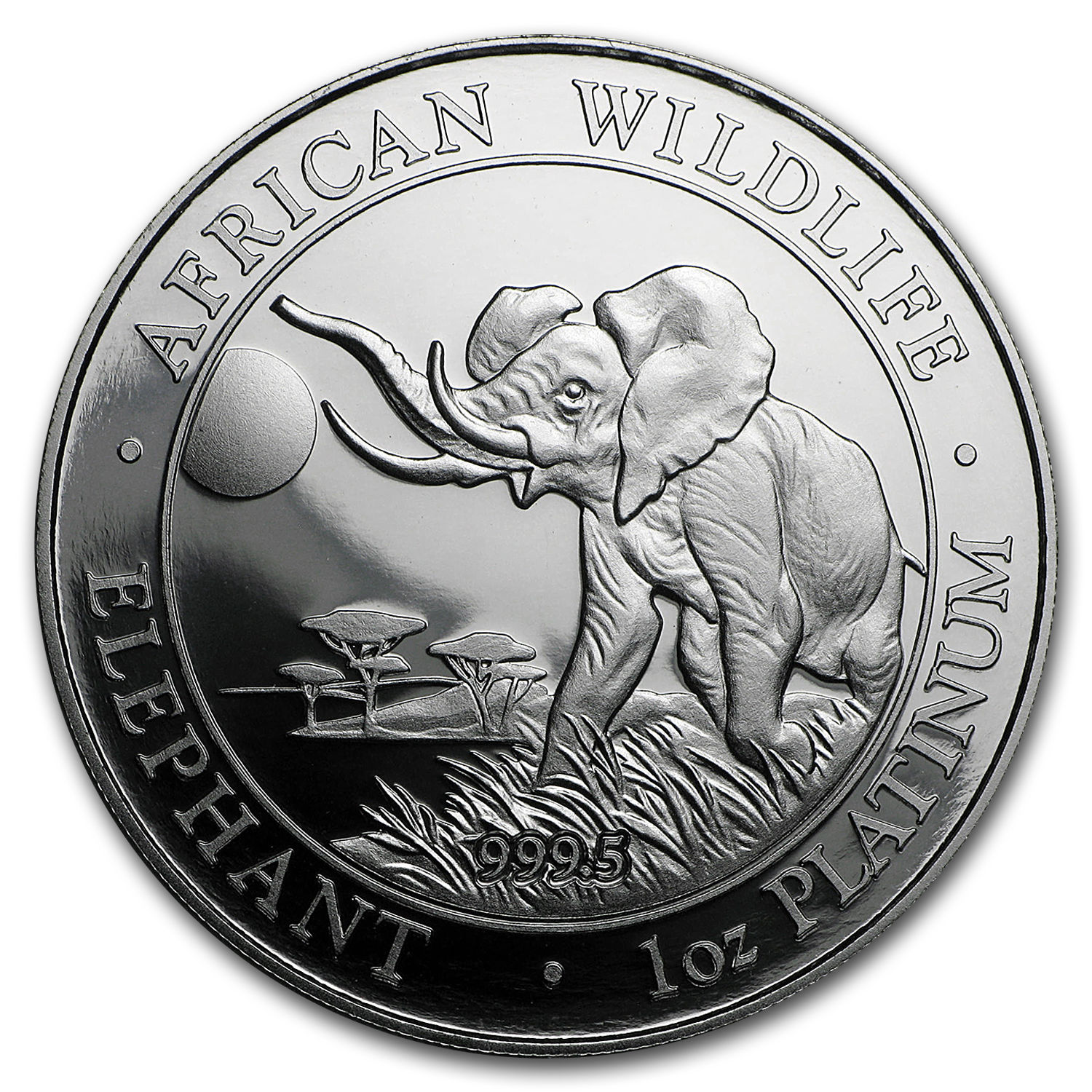 2016 Somalia 1 oz Platinum Elephant Proof - SKU #98858