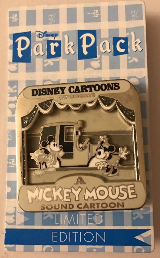 Park Pack A Mickey Mouse Sound Cartoon Black and White LE 500 Disney Pin