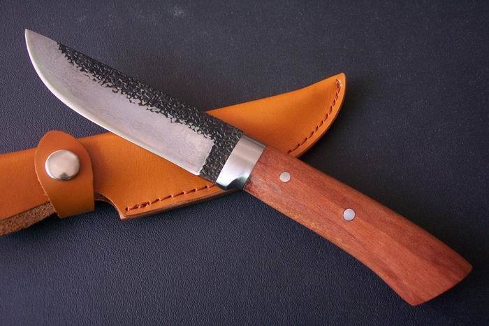 New High-carbon Steel Handmade Forged Damascus Hunting Fixed Knife A34