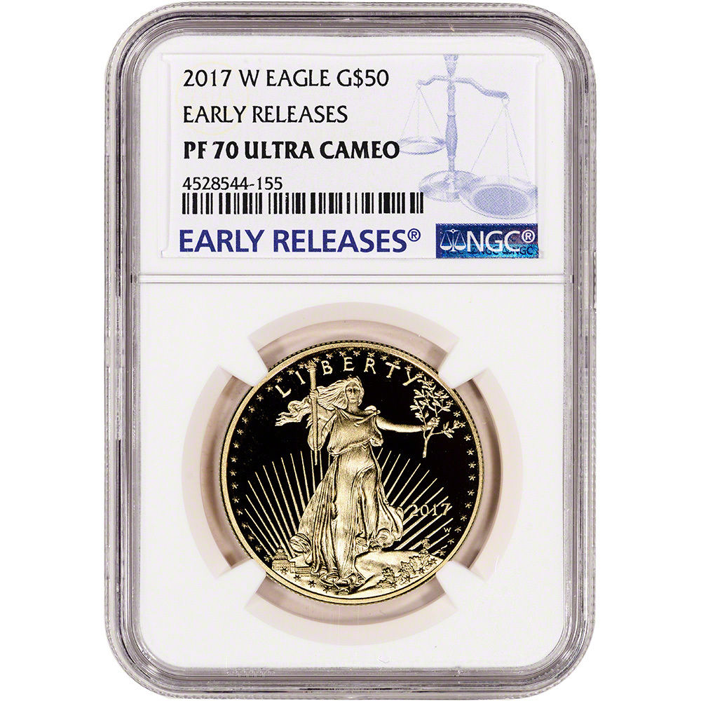 2017-W American Gold Eagle Proof (1 oz) $50 - NGC PF70 UCAM - Early Releases