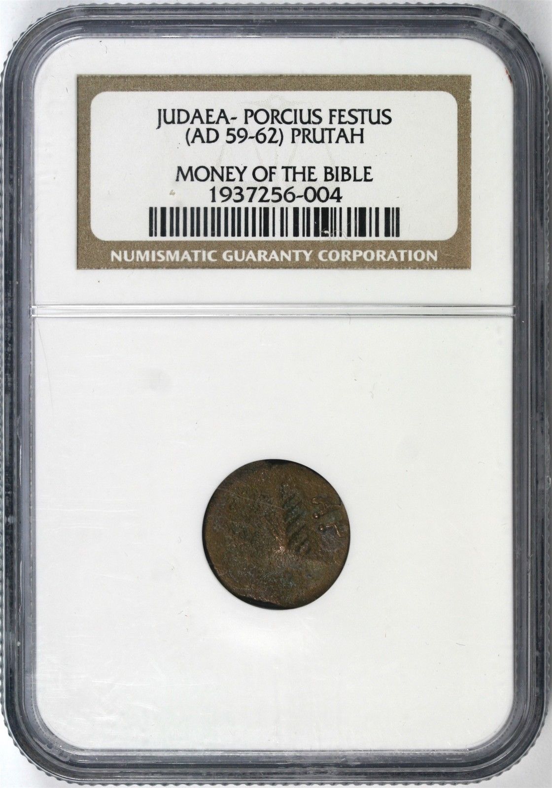 Ancient Money of the Bible Judaea Porcius Festus AD 59-62 Prutah NGC Certified