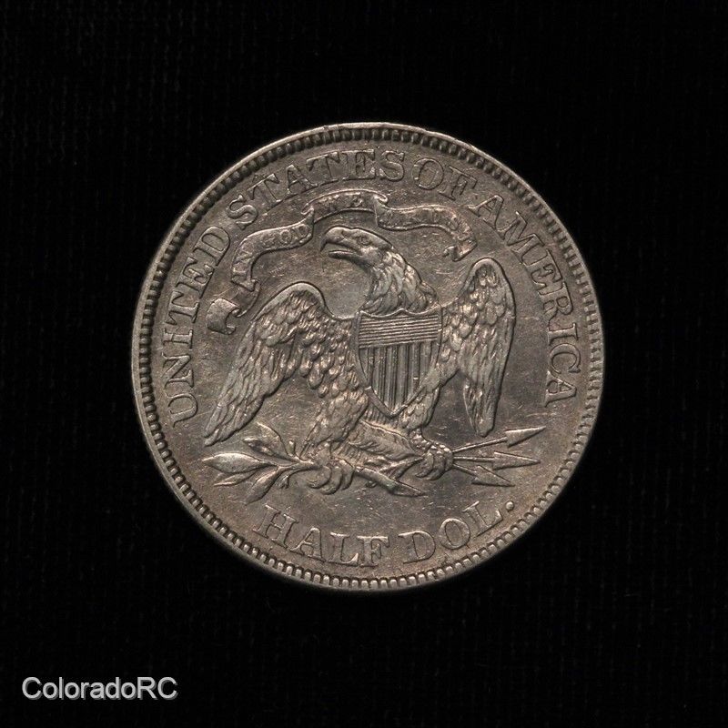 1874 50C U.S. Mint Seated Liberty Silver Half Dollar - XF