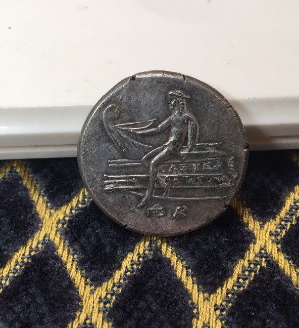 Ancient Greece Coin Macedonia Antigonos Doson 222 BC Tetradrachm God Apollo Sun