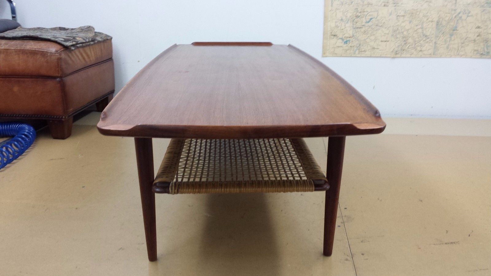 Danish Modern COFFEE TABLE, Teak, mid century, wooden 1960s. Original finish