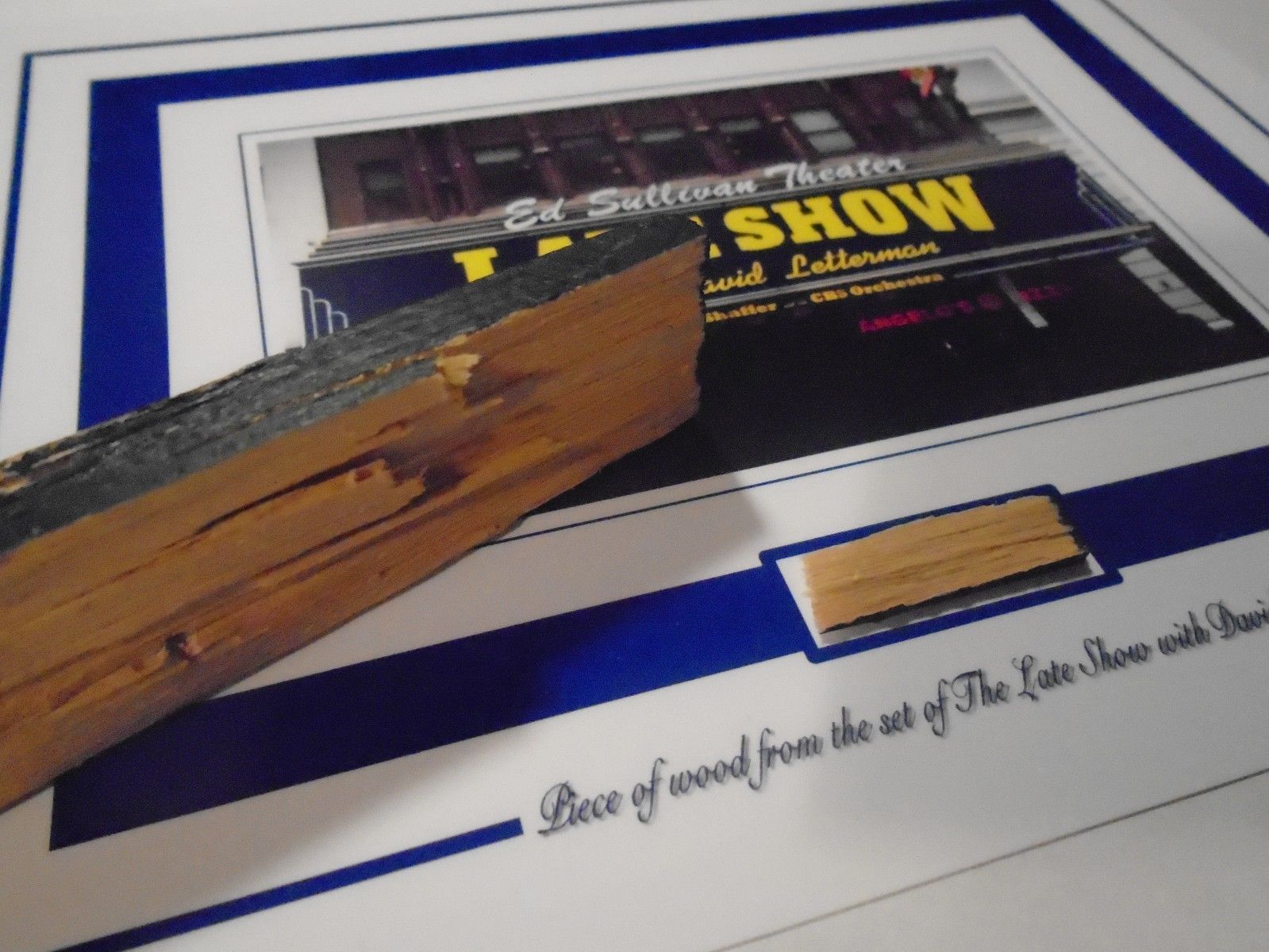 PIECE of SET from THE LATE SHOW WITH DAVID LETTERMAN Ed Sullivan Theater prop