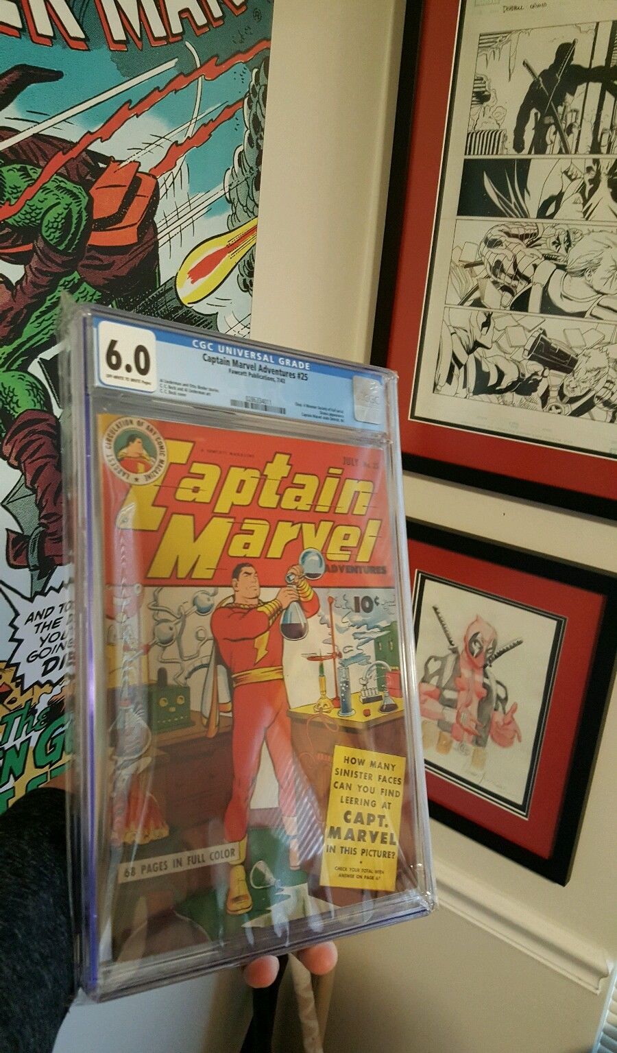 Captain Marvel Adventures # 25 July 1943 Classic Cover Society of Evil CGC 6.0