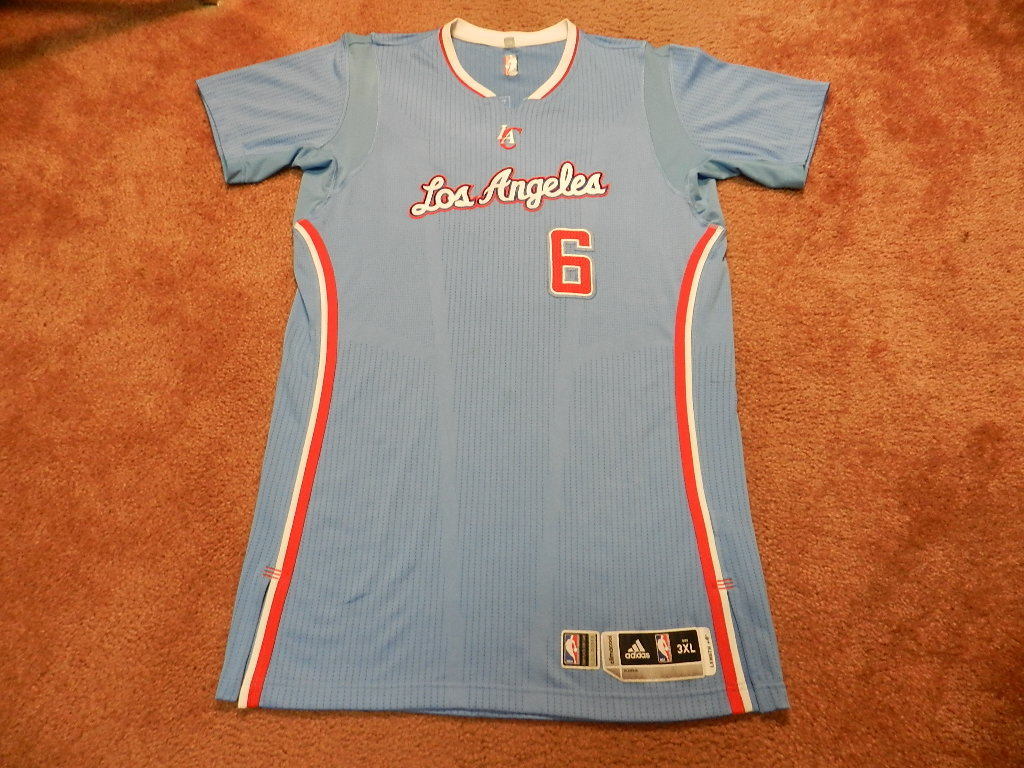 DeAndre Jordan 2014-15 Los Angeles Clippers game used jersey