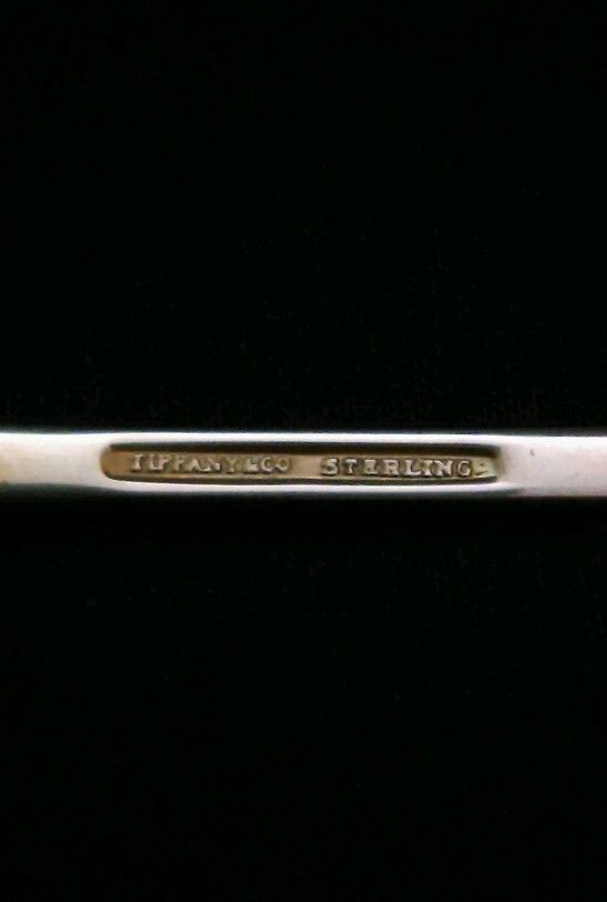 Vintage Sterling Silver Tiffany & Co Faneuil Infant Baby Feeding Spoon with box