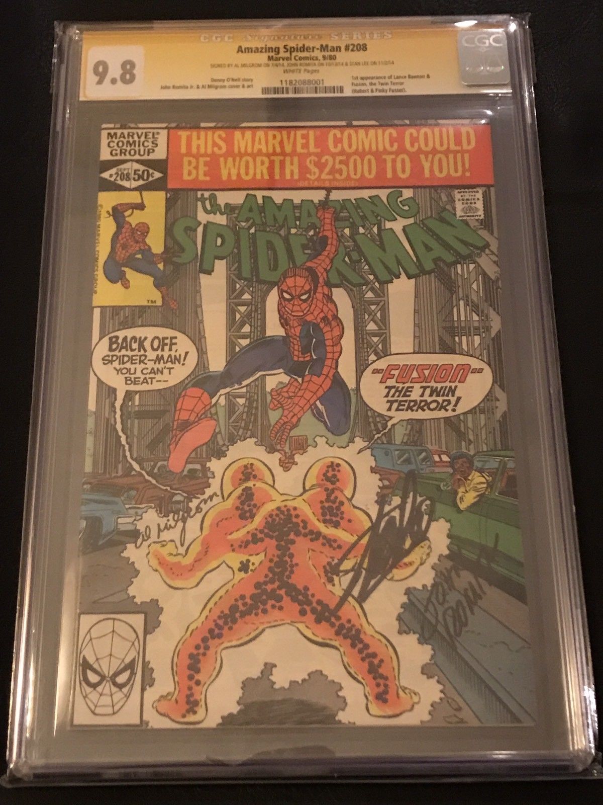 The Amazing Spider-Man #208 CGC 9.8 Signature Series x3 Including Stan Lee!!!