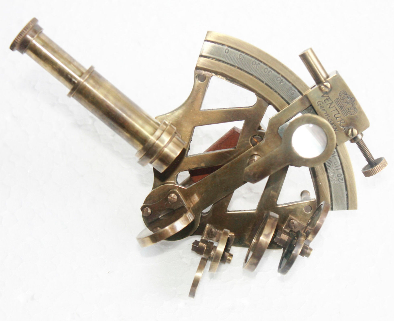 Vintage Celestial Navigation Sextant Nautical Solid Brass Working Sextant Decor.