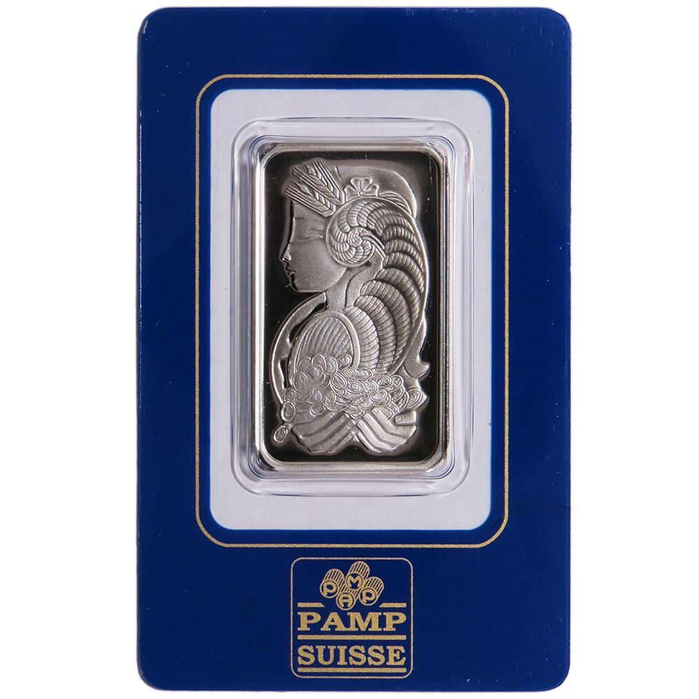 1 Troy oz Pamp Suisse Palladium Bar .9995 Fine In Assay