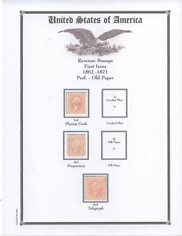 U.S REVENUE PAGES ON CD ROM - CREATE YOUR OWN ALBUM!