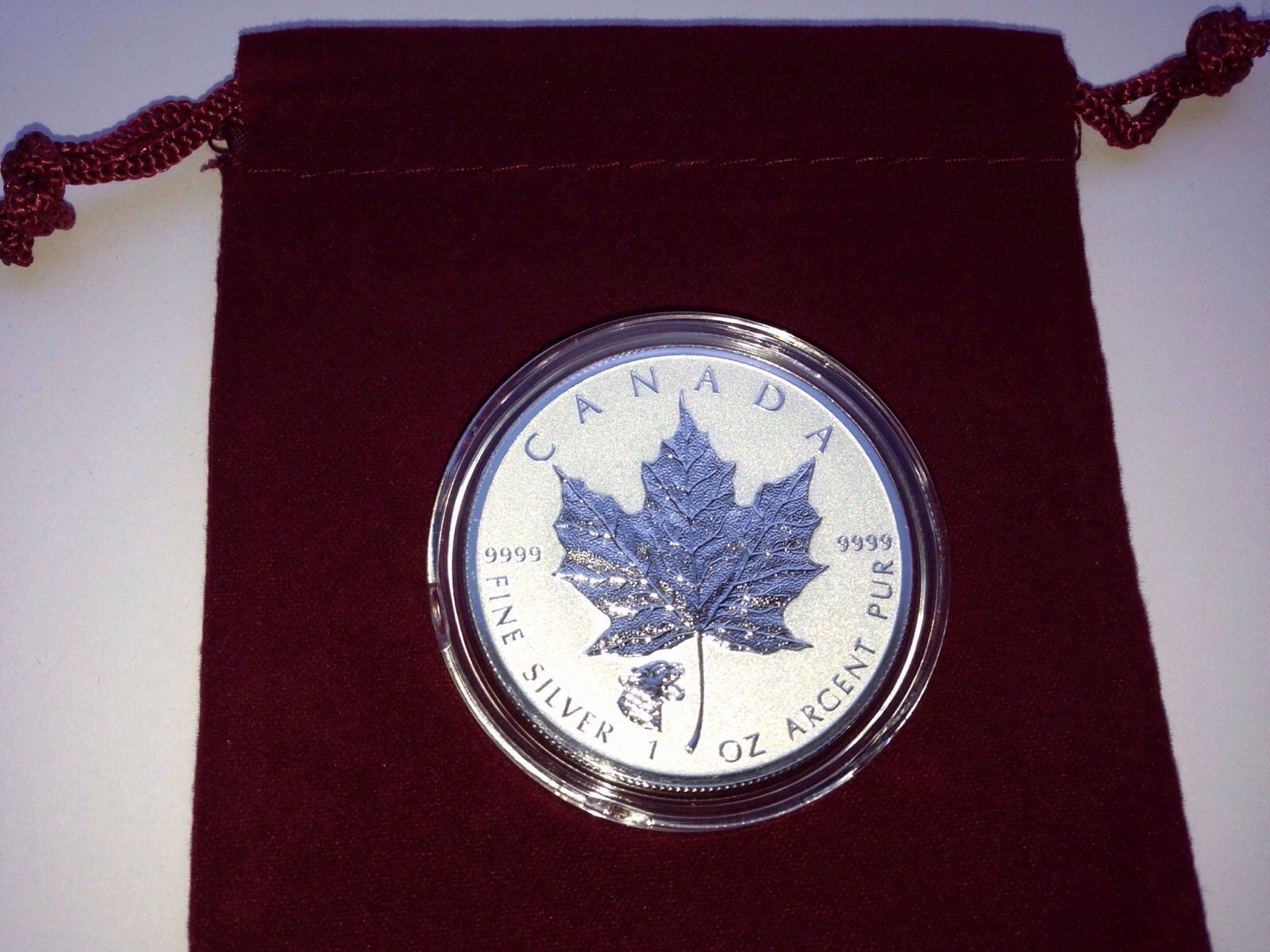 2017 Cougar Privy Canadian Maple Leaf  Reverse Proof 1oz Silver Coin Low Mintage