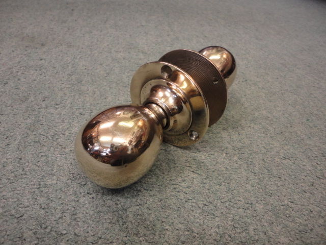 Pair Of Victorian Brass / Bronze Door knobs