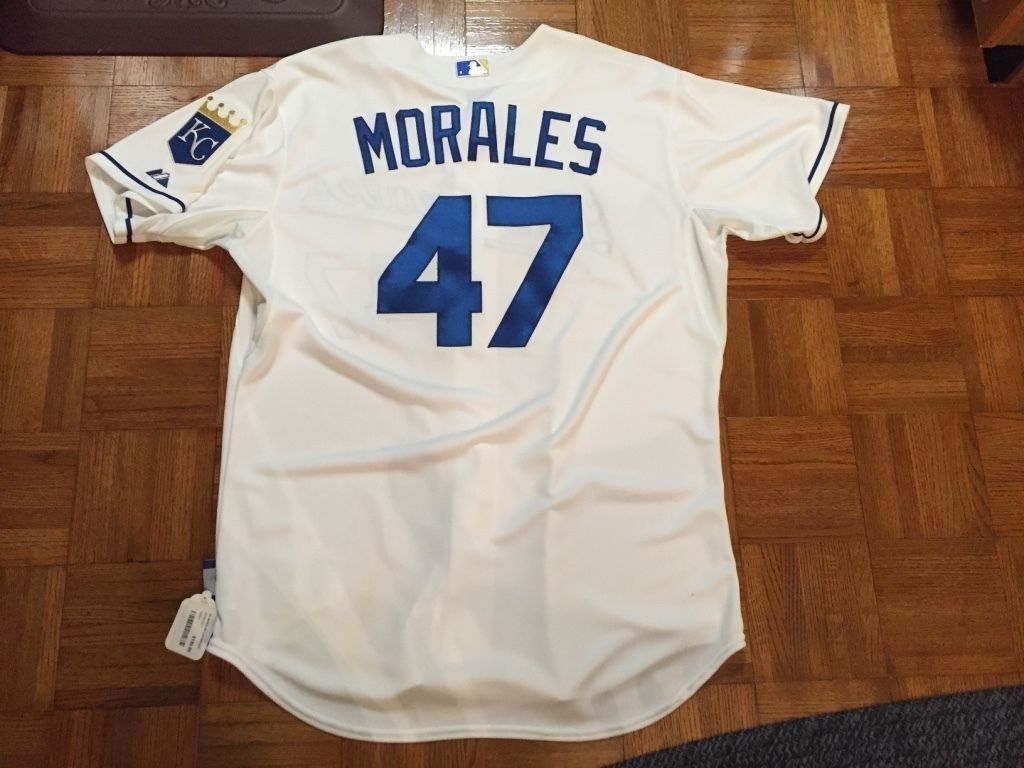 RARE Los Reales GAME USED JERSEY Kansas City Royals Franklin Morales Baseball KC