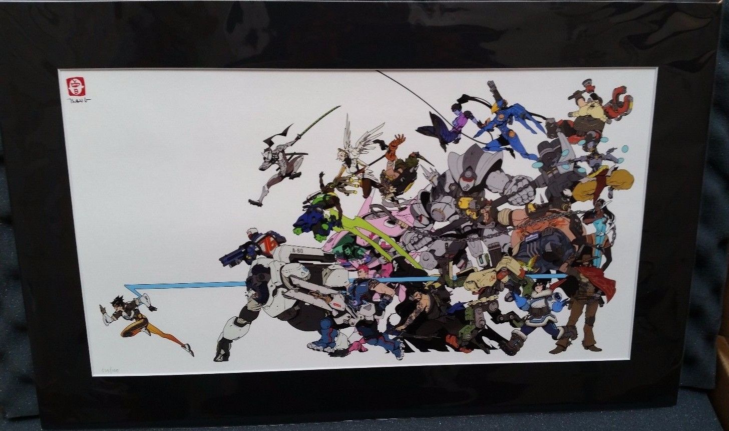 Blizzard Overwatch Limited Art Print Arnold Tsang Signed SDCC 2016