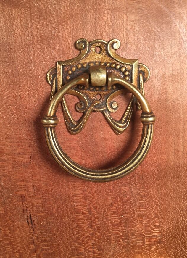 Antique Brass and metal drawer ring pull