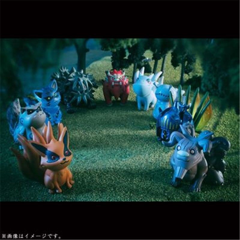 Anime Naruto Shippuden Uzumaki & Tailed Beast 10pcs Set PVC Figure No Box