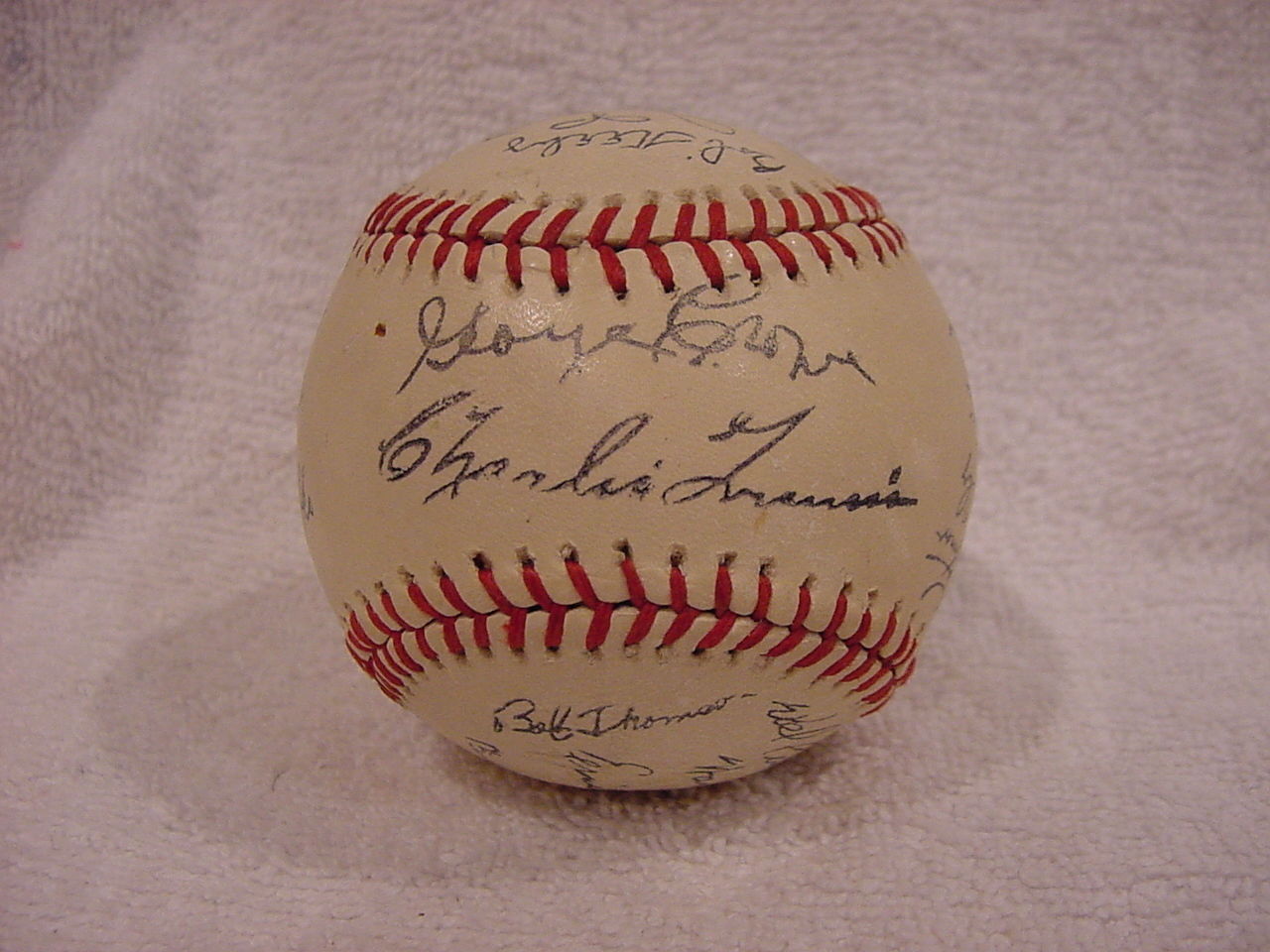 BEAUTIFUL 1953 Milwaukee Braves Team Signed Facsimile Baseball, SUPER CLEAN!!