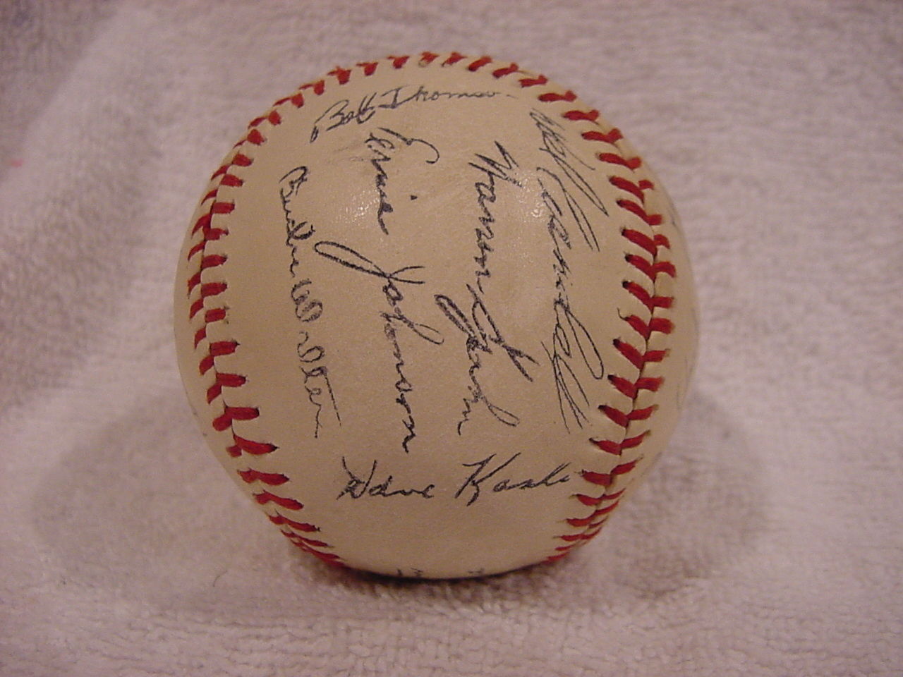 BEAUTIFUL 1953 Milwaukee Braves Team Signed Facsimile Baseball, SUPER CLEAN!!