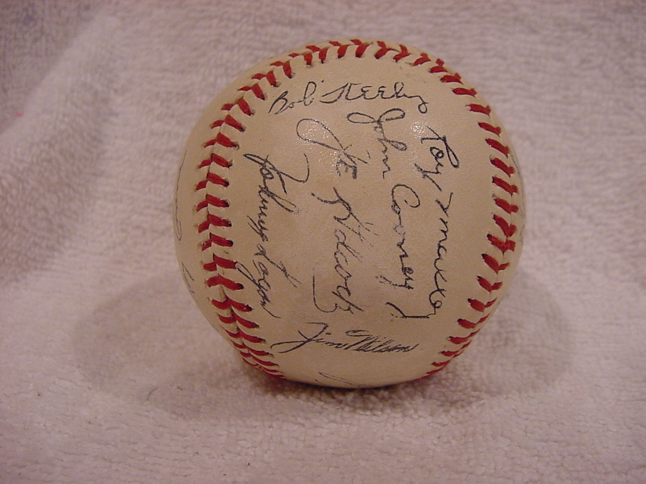 BEAUTIFUL 1953 Milwaukee Braves Team Signed Facsimile Baseball, SUPER CLEAN!!