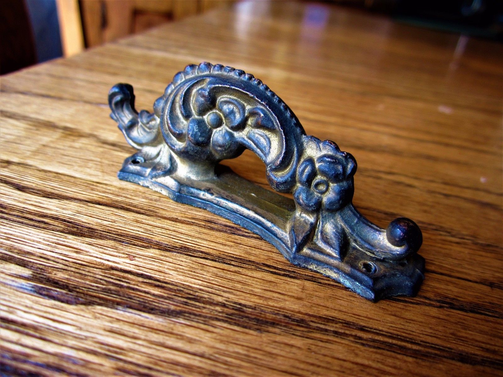 Ornate Brass? Music Cabinet Handle Bronze? Victorian Door Knob Drawer Pull Metal