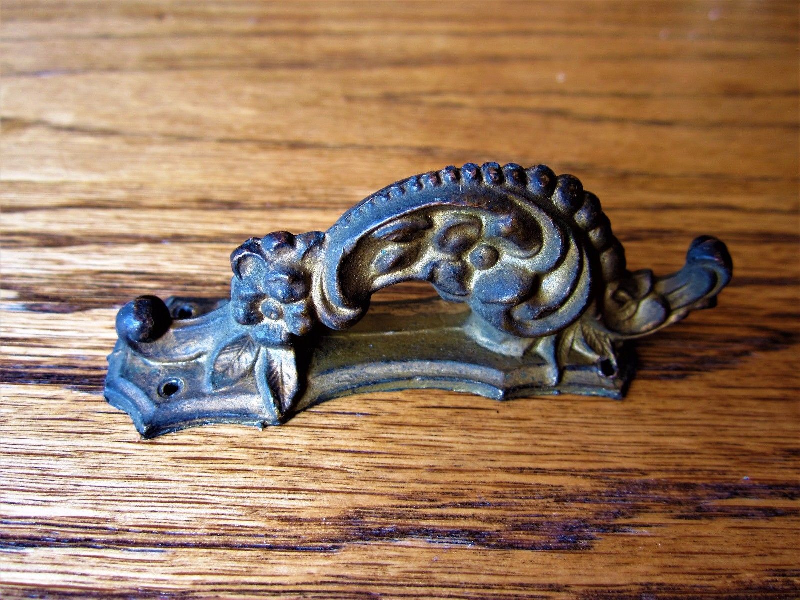 Ornate Brass? Music Cabinet Handle Bronze? Victorian Door Knob Drawer Pull Metal