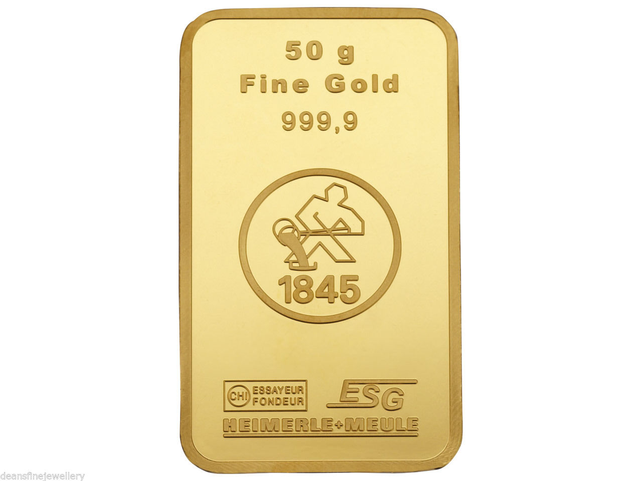 Heimerle & Meule 50 Gram Gold Bar