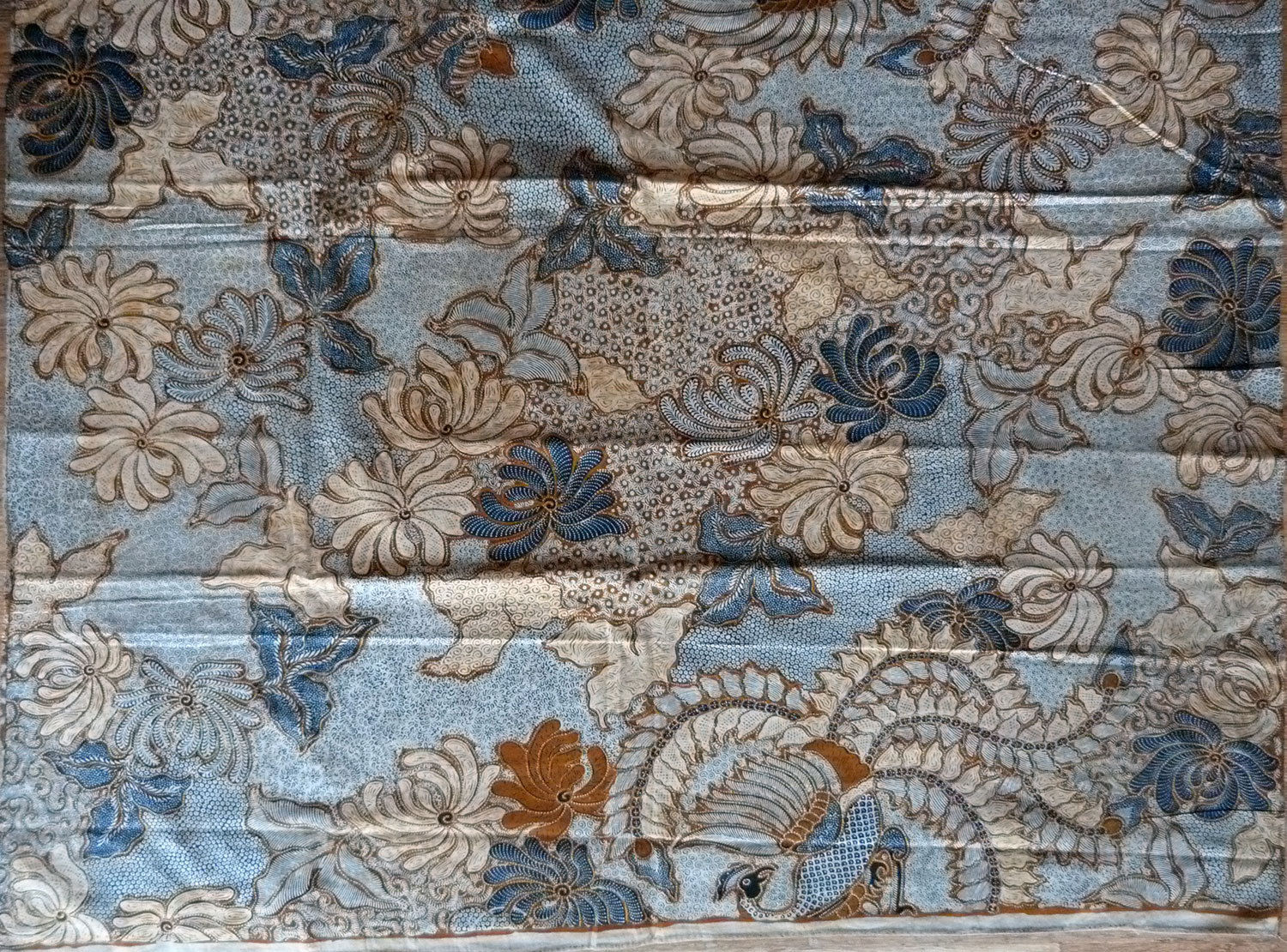 Beautiful Handmade Pekalongan Indonesian Batik Old Textile