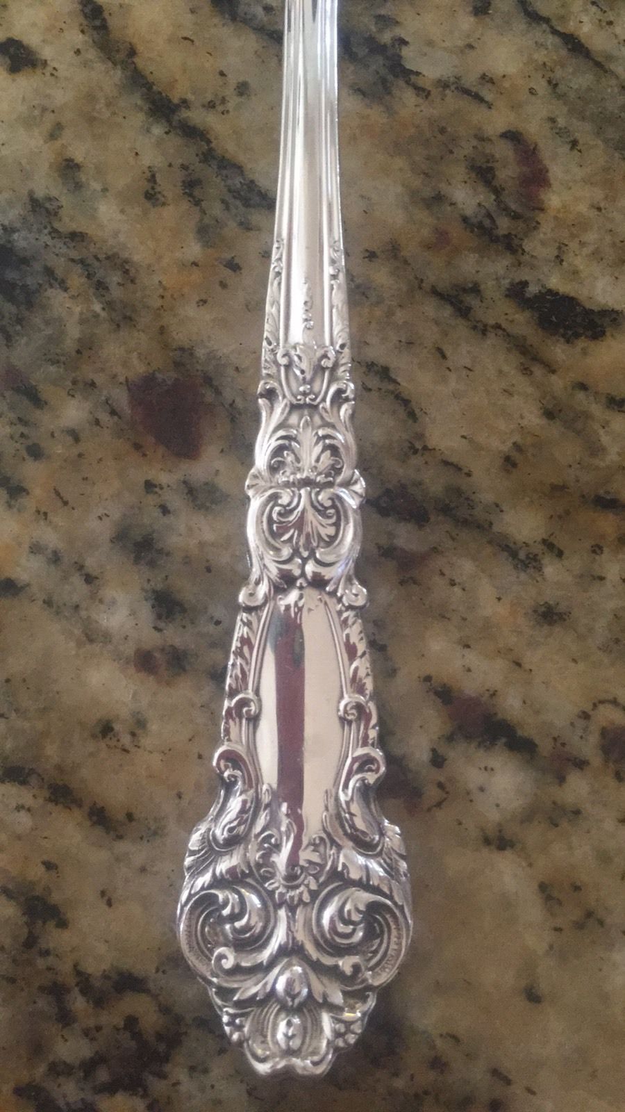 Reed And Barton Sterling Silver Serving Spoon In French Renaissance Pattern