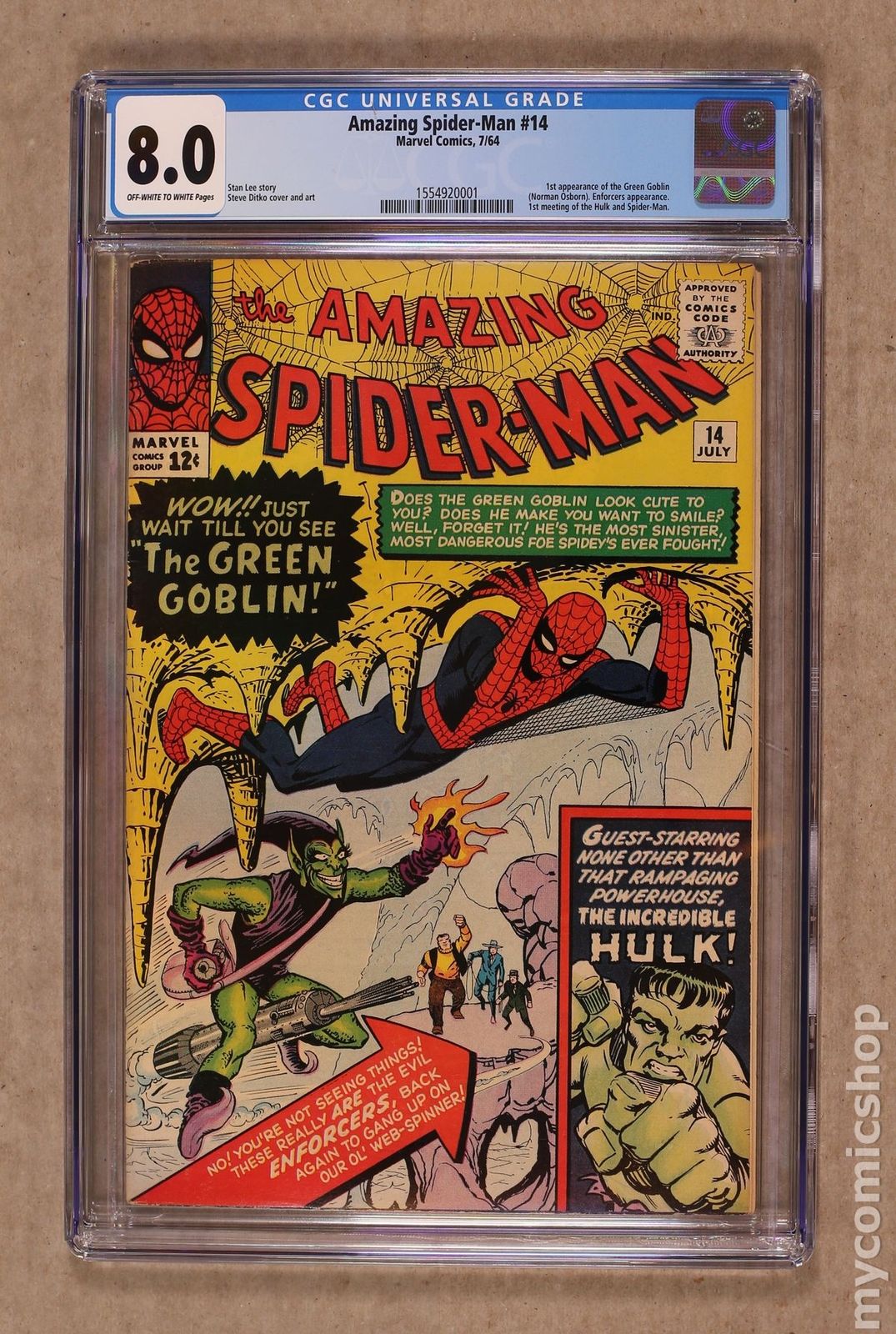 Amazing Spider-Man (1963 1st Series) #14 CGC 8.0 1554920001