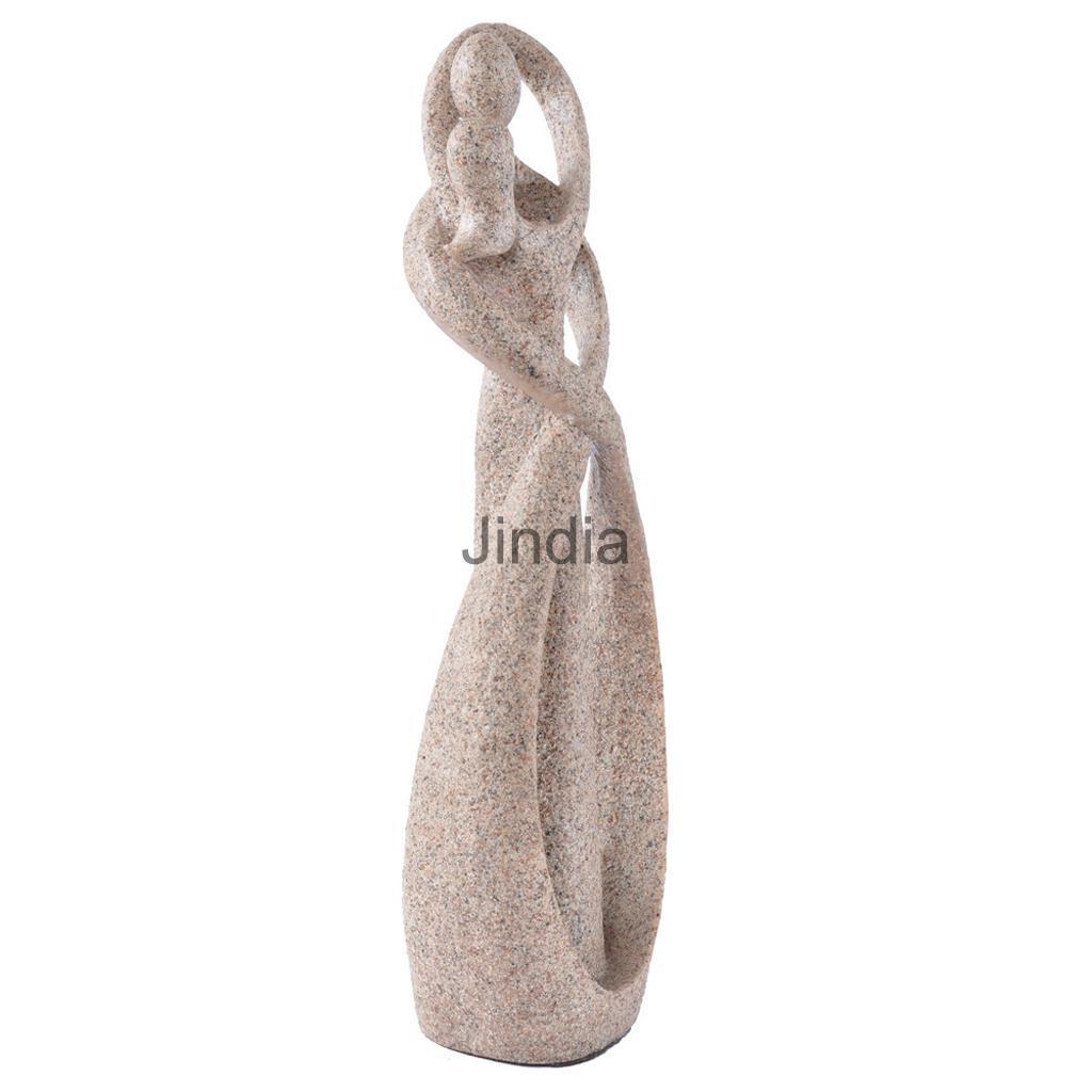 The Sand Stone Abstract Carving Lover Statue Sculpture Art Figurine Decor