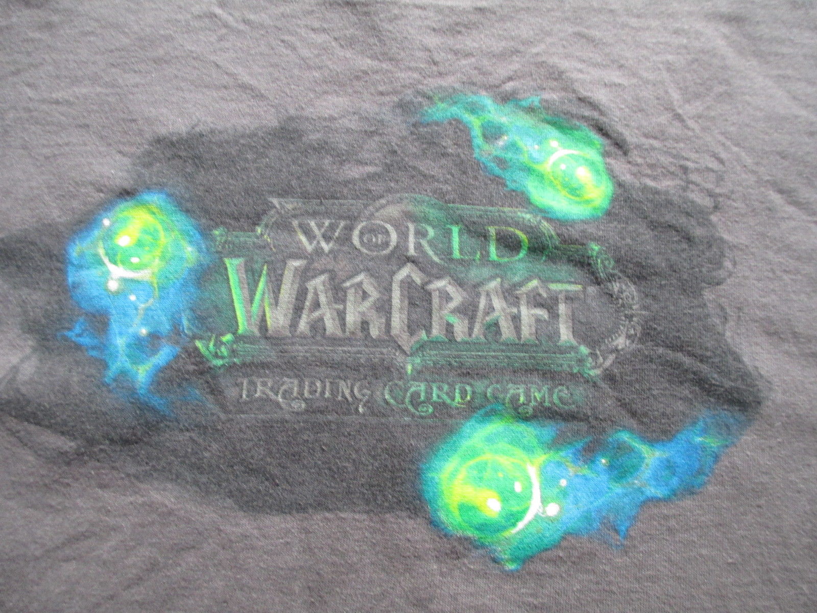 World Of Warcraft Trading Card Game TCG Gray Green T Shirt L Large XL X-Large