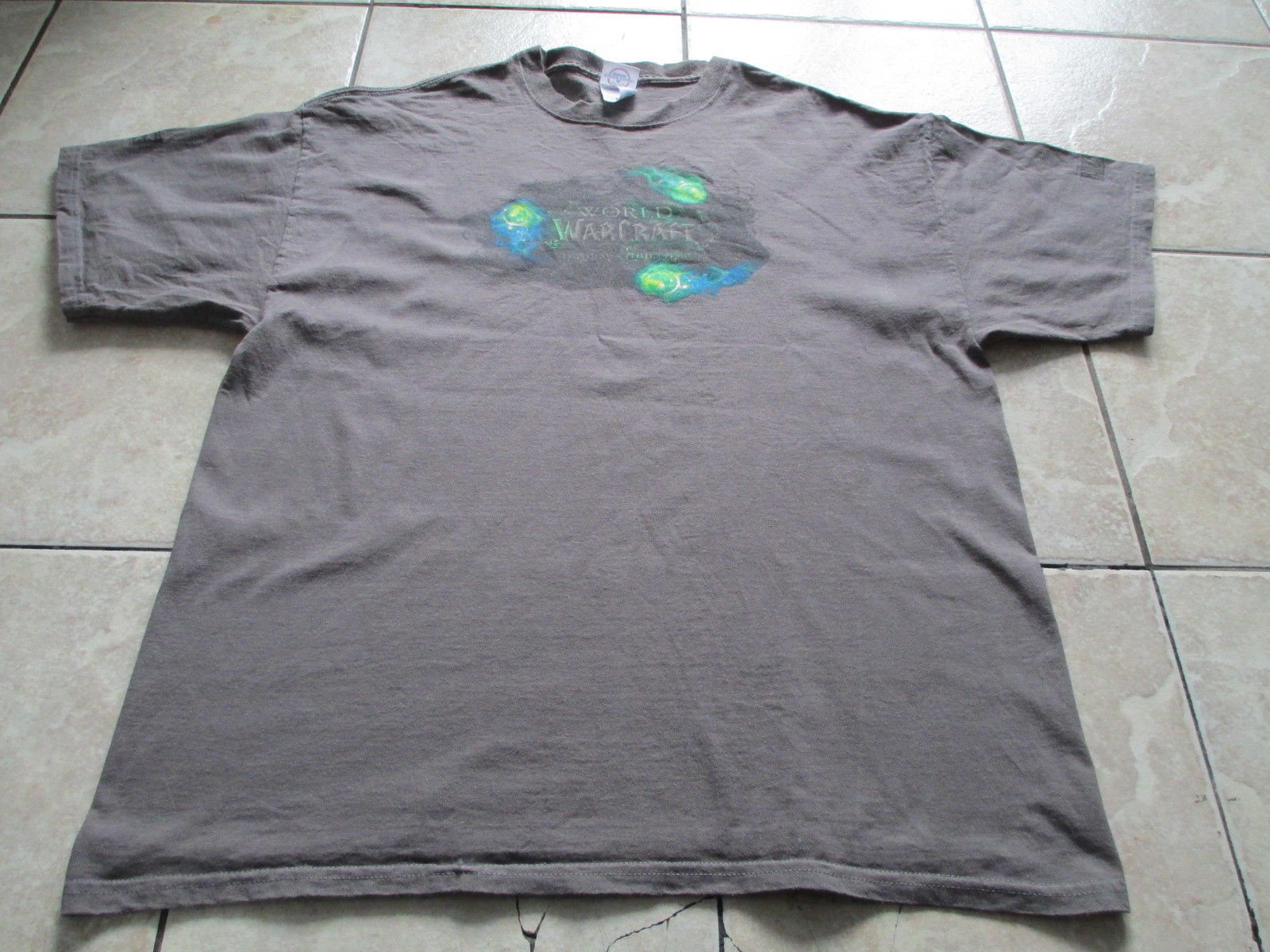 World Of Warcraft Trading Card Game TCG Gray Green T Shirt L Large XL X-Large