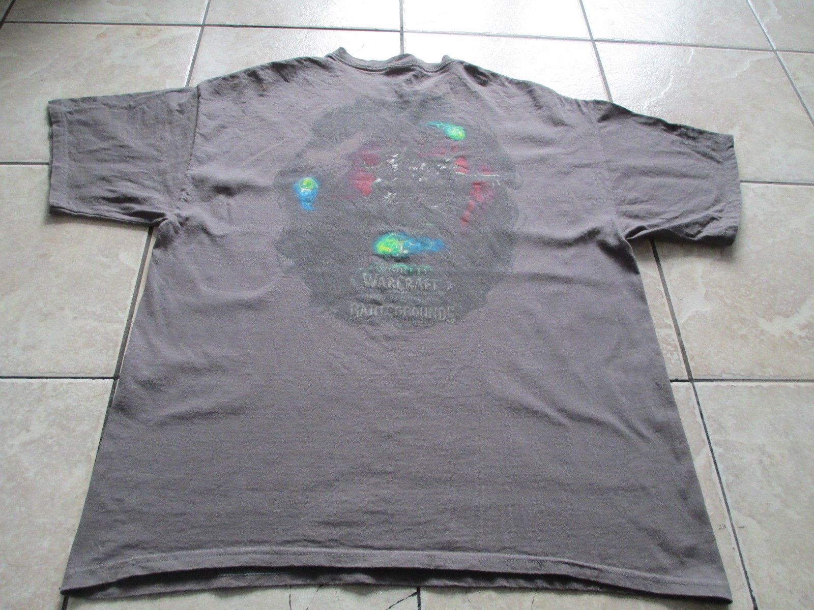 World Of Warcraft Trading Card Game TCG Gray Green T Shirt L Large XL X-Large