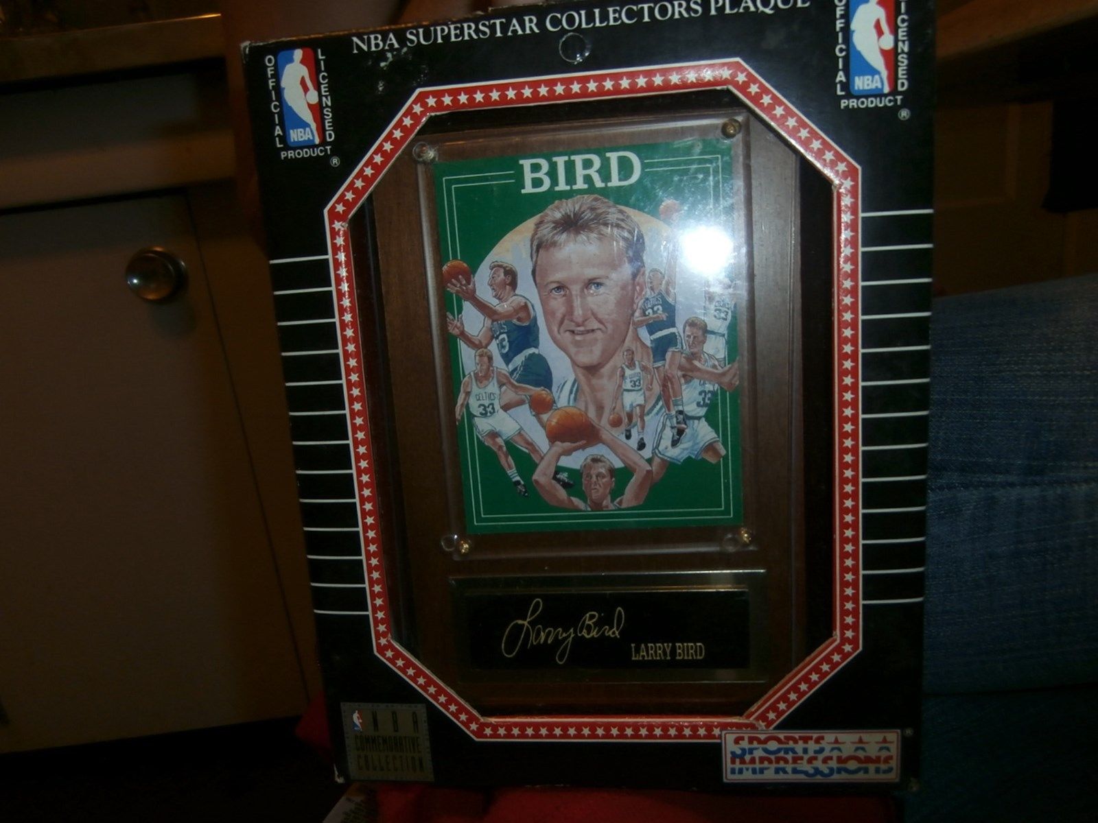 1993 LARRY BIRD SUPERSTAR BOSTON CELTICS NBA COLLECTORS PLAQUE NEW