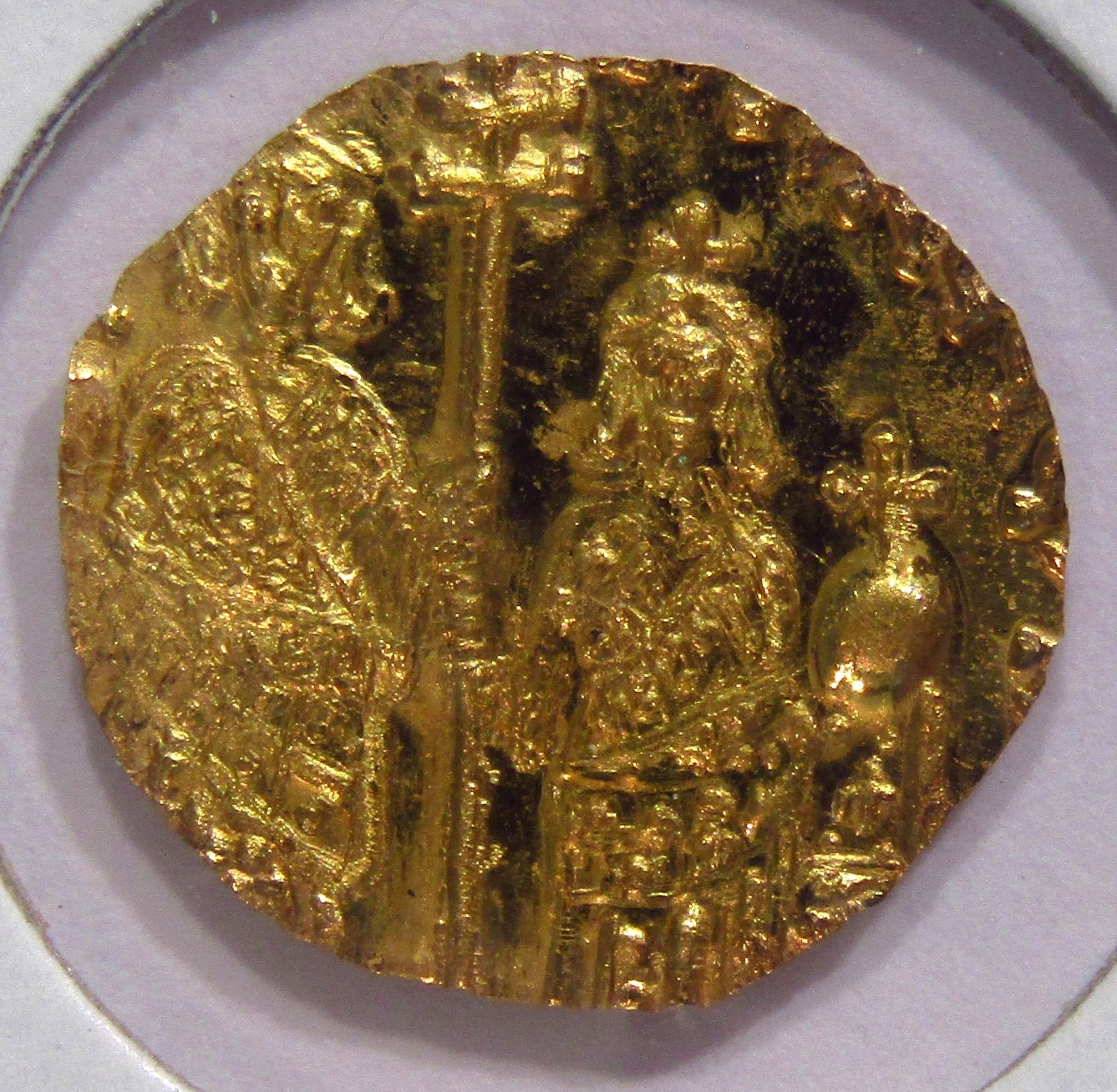 22 Karat Solid Gold Emperor Leo VI Coin Byzantine-style Half Tremissis