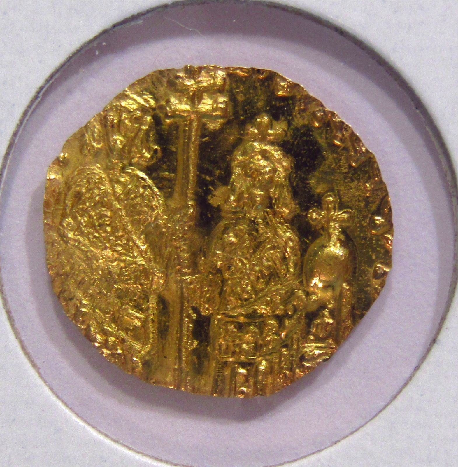 22 Karat Solid Gold Emperor Leo VI Coin Byzantine-style Half Tremissis