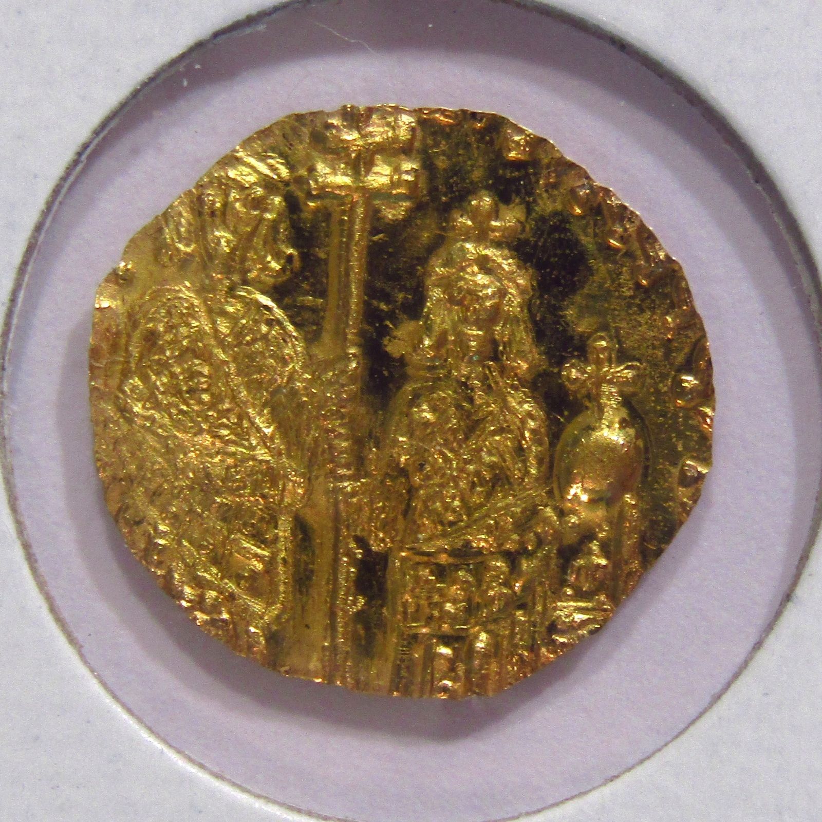 22 Karat Solid Gold Emperor Leo VI Coin Byzantine-style Half Tremissis