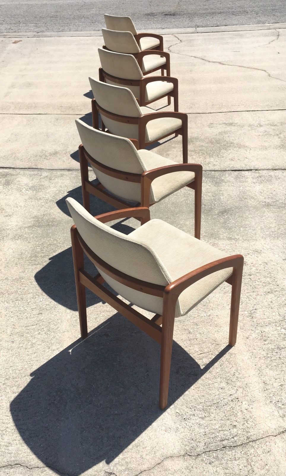 Set Of 6 Danish Modern Teak Dining Chairs By Kai Kristiansen